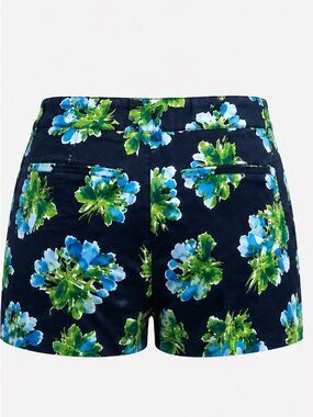 Merona Navy Floral Cotton-Blend Women's Shorts